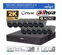 DAHUA CCTV SECURITY SYSTEM 5MP AUDIO MIC uHD CAMERA COLORVU OUTDOOR NIGHT VISION