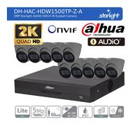 DAHUA CCTV SECURITY SYSTEM 5MP AUDIO MIC uHD CAMERA COLORVU OUTDOOR NIGHT VISION