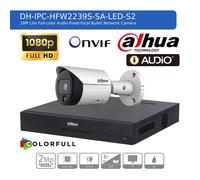 DAHUA CCTV SECURITY SYSTEM AUDIO MIC HD 1080P CAMERA COLORVU OUTDOOR NIGHTVISION