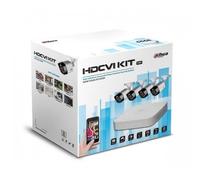 Dahua HAC-KIT002 HDCVI video surveillance kit with 8-channel DVR, 4 fixed cameras IR 720P and 1 HD 1Tb, power supply and cable