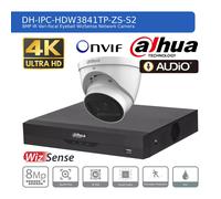 DAHUA IP 4K CCTV SECURITY SYSTEM 8MP AUDIO CAMERA COLORVU HD OUTDOOR NIGHTVISION