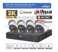 DAHUA IP 5MP CCTV SECURITY SYSTEM AUDIO MIC 2K CAMERA COLORVU OUTDOOR NIGHVISION