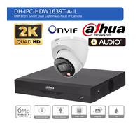 DAHUA IP CCTV SECURITY SYSTEM 6MP AUDIO MIC CAMERA 2K HDMI OUTDOOR NIGHT VISION