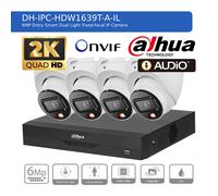 DAHUA IP CCTV SECURITY SYSTEM 6MP AUDIO MIC CAMERA 2K HDMI OUTDOOR NIGHT VISION