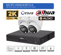 DAHUA IP CCTV SECURITY SYSTEM 6MP AUDIO MIC CAMERA 2K HDMI OUTDOOR NIGHT VISION