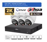 DAHUA IP CCTV SECURITY SYSTEM 6MP AUDIO MIC CAMERA 2K HDMI OUTDOOR NIGHT VISION