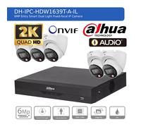 DAHUA IP CCTV SECURITY SYSTEM 6MP AUDIO MIC CAMERA 2K HDMI OUTDOOR NIGHT VISION