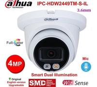 Dahua IPC-HDW2449TM-S-IL 4MP Fullcolor IP Camera PoE Smart Light WizSense 3.6mm