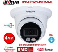 Dahua IPC-HDW2449TM-S-IL 4MP Fullcolor IP Camera PoE Smart Light WizSense In Mic