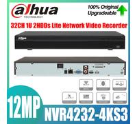Dahua NVR NVR4232-4KS3 12MP 32CH 2 SATA 1U 2HDDs Lite Network Video Recorder New