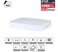 Dahua NVR4108-8P-EI-2TB 8 Channel Smart 1U 8PoE 1HDD Network Video Recorder, 2TB