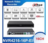 Dahua NVR4216-16P-EI 16 Channel 1U 16PoE 2HDDs WizSense Network Video Recorder