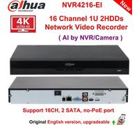 Dahua NVR4216-EI 16CH 2SATA No-PoE 4K NVR AI Video Recorder SMD Face Recognition