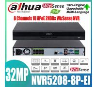 Dahua NVR5208-8P-EI 8 Channel 8PoE 2HDD 1U WizSense NETWORK VIDEO RECORDER