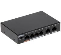 Dahua - PFS3006-4ET-60-V2 - DAHUA - 4 Port PoE Watchdog - 2 Uplink Port - Version V2 - PoE Transmission up to 250m - PFS3006-4ET-60-V2
