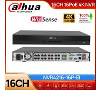 Dahua WizSense AI 16MP 16CH 16POE 4K NVR 2SATA Video Recorder NVR4216-16P-EI UK