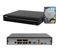 DahuaSecurity Advanced 8-Channel 8 PoE Port Digital Video Recorder with 2TB HDD 4K HDMI Output and AI Surveillance Features NVR for Home Security Camera System (NVR-8ch-8POE-2)