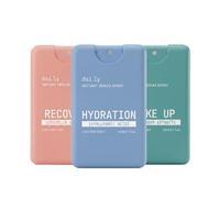 dai.ly Assorted Pack of 3 Facial Serum Sprays | Wake Up Cucumber + Hydration Hyaluronic Acid + Recovery Centella Asiatica | Pocket-sized 20ml | 3 units