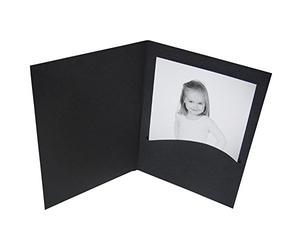 Daiber 1x100 Portrait Folders Pack of 10 x 15 Black