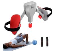 DAIDAILI Smart Clip Pelvic Floor Muscle Trainer for Women Kegel Trainer with 0-77LB Resistance & LCD Counter | Ergonomic Fit & Convertible Hand Grips for Lower & Upper Body Strength (Grey)