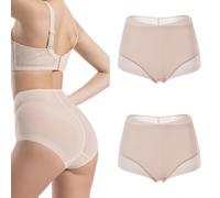 DaiDaili Women's Silk Boxers Shorts -Seamless lnvisible Underwear for Work&Gym-Anti VPL Soft (UK, Alpha, M, L, Regular, Pink)