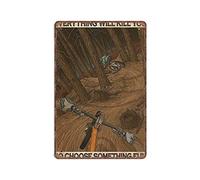 DAIERCY Sport Mountain Biking Tin Signs - Everything Will Kill You So Choose Something Fun Funny Vintage Metal Sign Poster Wall Art Pub Bar Kitchen Garden Bathroom Home Decor, 140 X 200 mm