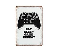 DAIERCY Xbox Controller Tin Signs, Games Room Wall Art, Can't Hear You I'm Gaming Signs Funny Vintage Metal Sign Poster Wall Art Pub Bar Kitchen Garden Bathroom Home Decor, 140 X 200 mm