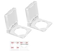 DaierTek 16mm Dustproof Safety Push Button Cap Cover Guard Plastic Protector Child Proof for 16mm Push Button Switch Computer Light Pad -2Pack