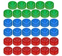 DaierTek 35PCS Guitar Effect Pedal Footswitch Toppers Effect Foot Nail Caps Pedal Protection Cap