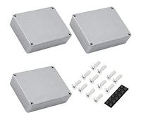 DaierTek 3pcs 1590BB Aluminum Metal Stomp Box Case Guitar Pedal Enclosure Effect Enclosure Stomp Box Unpainted 120x94.5x34MM