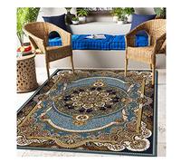 DAIHAN Unique Living Room Carpet Vintage Ethnic Style Hotel Home Carpet Large Area Carpet Traditional Classic Oriental Bedroom Rug Anti Slip Floor Mat for Hallway Bedroom 18 140 * 200cm