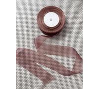 Daihellenstone 1-1/2 Inch x 50 Yards Brown Sheer Organza Ribbon Chiffon Ribbon for Gift Wrapping Crafts Flower Bouquet Hair Bows