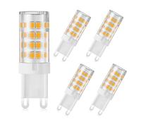 DAIHHZA G9 LED Bulbs 3.5W Warm White 2700K Equivalent to 30W 40W Halogen, 450 Lumen, 360 °Beam Angle, Non Dimmable, Non Flicker, CRI＞83, Energy Saving G9 Bulb for Home, Office Lighting, Pack of 5
