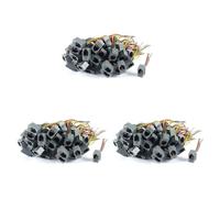 Daijianbin 150 Pcs 616E 4P4C RJ9 Female Telephone Connector Adapter W 4 Wires 8cm