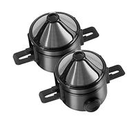Daijianbin 2Pcs Foldable Coffee Filter Stainless Steel Drip Coffee Tea Holder Reusable Paperless Pour over Coffee Dripper