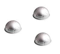 Daijianbin 3 PCS 3D Half Round Ball Shaped Football Cake Mold 8 Inch Thickening Aluminum Alloy Mould Birthday Baking Pan