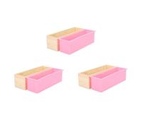 Daijianbin 3X 1200G DIY Soap Wooden Soap Mold Box Silicone Liner Rectangular Loaf Swirl Soap Mold Tool DIY Soap Candle Mold