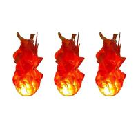 Daijianbin 3X Halloween Floating Fireball Prop Flame Lamp Prop Artificial Fake Fire Floating Props No Flame