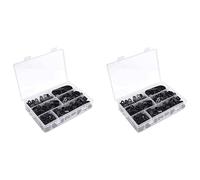 Daijianbin 400Pcs R-Type P-Type Cable Clamps Plastic Nylon Wire Clip Assortment Kit Hardware Tools Cable Clip Buckle Clips Ties