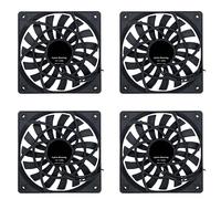 Daijianbin 4X Mute 120mm 12cm PWM Cooling Fan Slim 12mm,New 120X120X12mm DC 12V 0.25A 1400RPM Computer PC Case Chassis Cooler Quiet