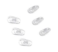 Daijianbin 75 Pairs Silicone Eyeglass Nose Pads Oval Push On