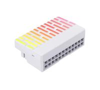 Daijianbin ATX 24-Pin 90° Power Connector Adapter 5V 3 Pin ARGB 24Pin Female to Male 90° Power Adapter DIY for Desktops PC White