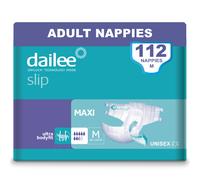 Dailee Slip Maxi & Maxi Plus - 112x (M, L/XL) / 96x (XXL) Adult Nappies