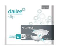 Dailee Slip Maxi Plus XXL - 28x Adult Nappies for Men and Women - Incontinence Slips with Maximum Absorbency and Overnight Protection - 130-190 cm Waist (51-75 inches)