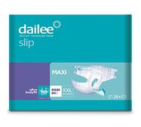 Dailee Slip Maxi XXL - 28x Adult Nappies for Men and Women - Incontinence Slips with Maximum Absorbency and Overnight Protection - 130-190 cm Waist (51-75 inches)