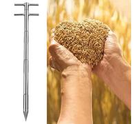 Dailify 1 m / 1.5 m Long Grain Probe with Double Handle, Portable Triple Zone Wheat Sampler for Farm, Beans Feed Fertilizer Sample Sampling Tube(Dia-32mm (1 1/4"),L-1m (39 3/8"))