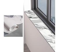 Dailify Household Window Sill Mat Marble Style, Four Seasons Universal Window Sills Cushion for Balcony, Waterproof Bay Window Decorative Pads(Style A,180x15cm (70 7/8" x5 7/8"))