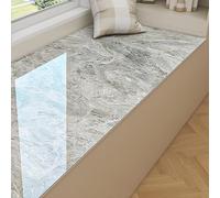 Dailify Self-adhesive Bay Window Sticker Marble Style, Indoor Window Sill Replacement Wallpaper Peel & Stick, PVC Window Sills Cover Protector(Style G,300x80cm (9.8x2.6ft))