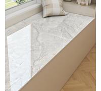 Dailify Self-adhesive Bay Window Sticker Marble Style, Indoor Window Sill Replacement Wallpaper Peel & Stick, PVC Window Sills Cover Protector(Style C,300x80cm (9.8x2.6ft))