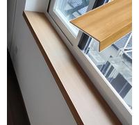 Dailify Window Sill Cover Oak Finish Window Sill Protector for House Windows, Cuttable Wood Grain Bay Window Countertop, Indoor Waterproof Windowsill Ledge Cover(140cm x 20cm (55 1/8" x 7 7/8"))